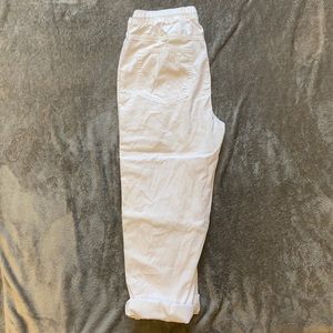 White cotton pants